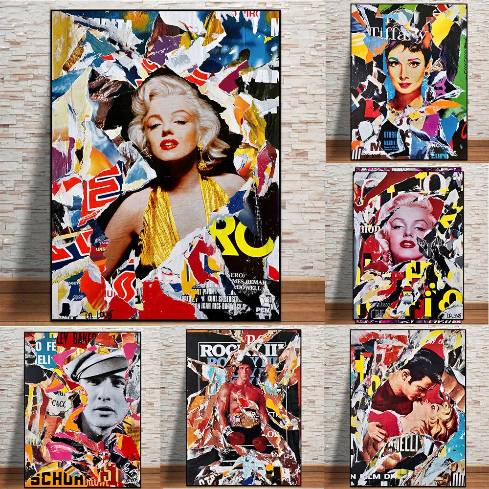 Abstract Retro Print Celebrity Pop Street Art Portraits Poster On Canvas Painting Wall Picture For Living Room Home Decoration
Abstract Retro Print Celebrity Pop Street Art Portraits Poster On Canvas Painting Wall Picture For Living Room Home Decoration