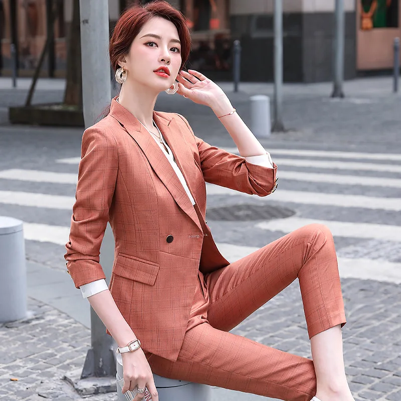 Elegant professional suit pants two-piece high-quality fabric interview outfit 2020 new autumn fit jacket Fashion trousers
Elegant professional suit pants two-piece high-quality fabric interview outfit 2020 new autumn fit jacket Fashion trousers