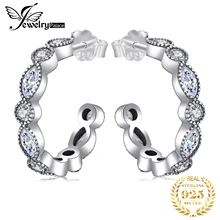 Jewelrypalace Reale 925 Sterling Silver Marquise Del Cerchio Eternity Anniversario Per Le Donne In Vendita Orecchini con perno(China)