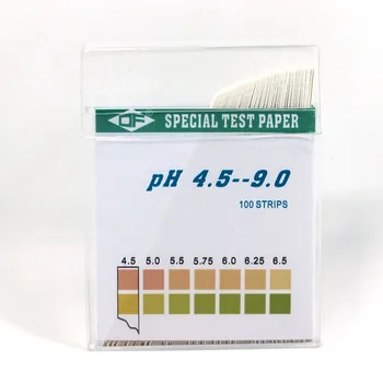 100pcs PH Test Strips Litmus Paper PH4.5-9.0 Alkaline Acid Test Paper PH Test for Water Saliva Urine Testing 
100pcs PH Test Strips Litmus Paper PH4.5-9.0 Alkaline Acid Test Paper PH Test for Water Saliva Urine Testing