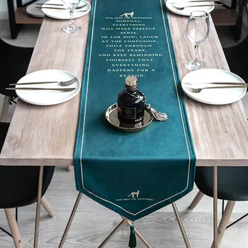 Modern Simple Velvet Table Runner Light Luxury Dining Tablecloth Letter Printing Table Runner TV Cabinet Cupboard Cover Cloth
Modern Simple Velvet Table Runner Light Luxury Dining Tablecloth Letter Printing Table Runner TV Cabinet Cupboard Cover Cloth