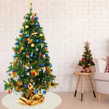 Christmas Tree Skirt Light Yellow Cloth Base Tree Apron Festival Floor Mat for Home New Year Christmas Tree Decoration 90/122cm
Christmas Tree Skirt Light Yellow Cloth Base Tree Apron Festival Floor Mat for Home New Year Christmas Tree Decoration 90/122cm