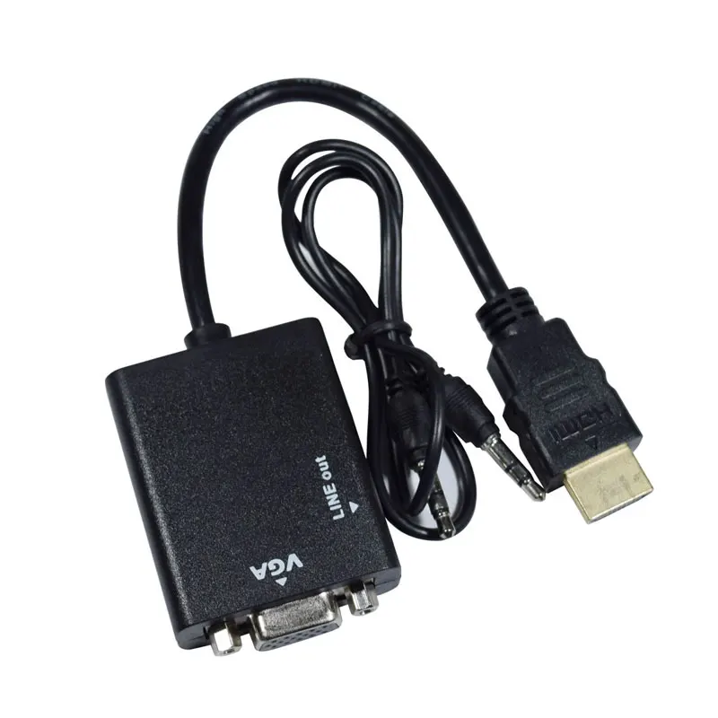 HDMI to VGA Adapter for PS4 Pro Raspberry Pi 3 2 Chromebook TV HDMI VGA Adapter Cable with Audio 3.5 mm jack
HDMI to VGA Adapter for PS4 Pro Raspberry Pi 3 2 Chromebook TV HDMI VGA Adapter Cable with Audio 3.5 mm jack