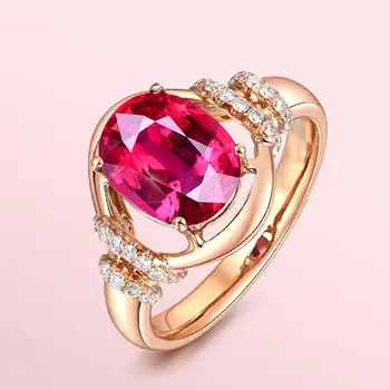 Luxury 18k rose gold color red crystal ruby gemstones diamonds rings for women fashion jewelry bijoux party bague accessory gift
Luxury 18k rose gold color red crystal ruby gemstones diamonds rings for women fashion jewelry bijoux party bague accessory gift