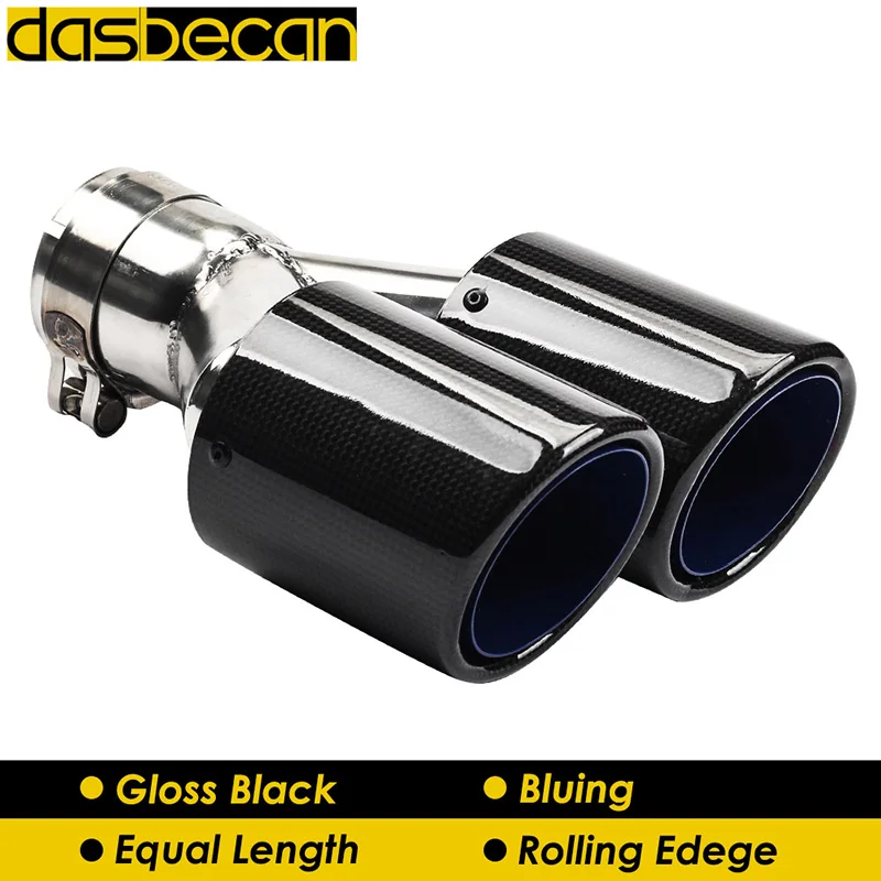 Desbecan Car Dual Exhaust Muffler Tips Rolling Edge Y Model For Akrapovic Glossy Bluing Exhaust Tips Blue Tail Pipe AP20KR
Desbecan Car Dual Exhaust Muffler Tips Rolling Edge Y Model For Akrapovic Glossy Bluing Exhaust Tips Blue Tail Pipe AP20KR