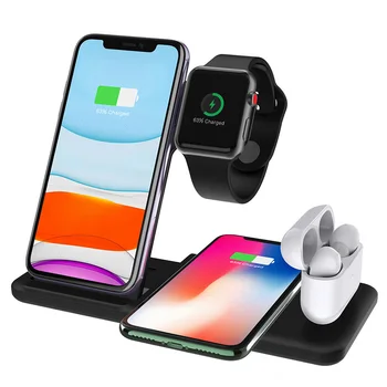 4 in 1 Fast Charger Dock Station For Apple Watch 5 4 3 2 1 for Aipords 15W Qi Wireless Charger for iPhone xs max samsung
4 in 1 Fast Charger Dock Station For Apple Watch 5 4 3 2 1 for Aipords 15W Qi Wireless Charger for iPhone xs max samsung