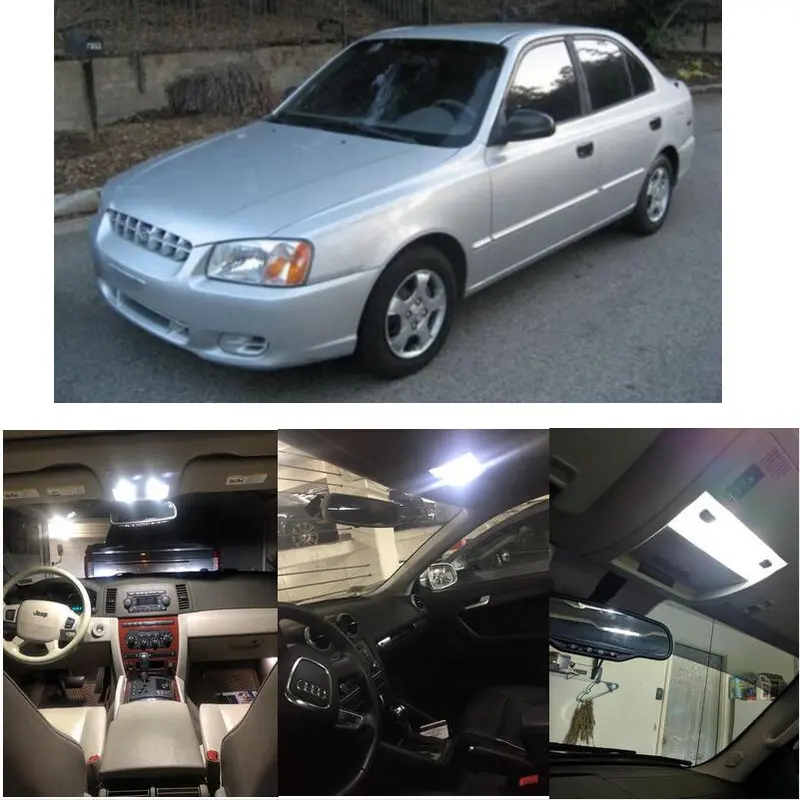 Внутренние светодиодные лампы для 2001 Hyundai акцентная Соната Tiburon XG300 | Автомобили и