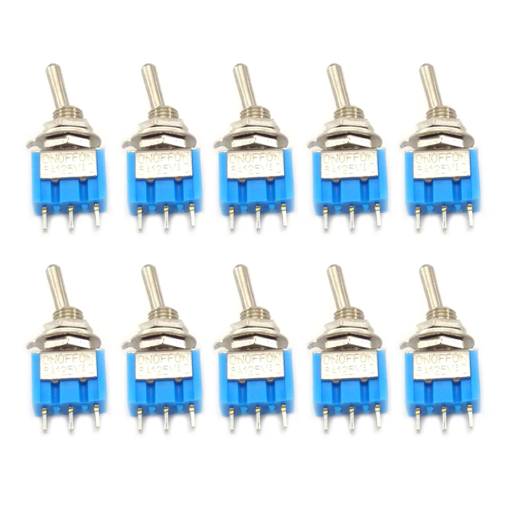 10PCS MTS-102 6A 125VAC 3-Pin ON-ON SPDT 6MM Reset Latching Toggle Switch Toggle Switch Lights Motors
10PCS MTS-102 6A 125VAC 3-Pin ON-ON SPDT 6MM Reset Latching Toggle Switch Toggle Switch Lights Motors