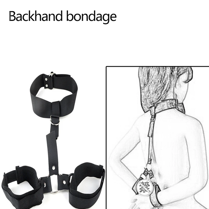 Jouets sexuels fétichistes pour femmes et couples, menottes en nylon, jeux de bondage BDSM, collier de retenue, magasin de produits sexuels pour adultes, 7,0 3