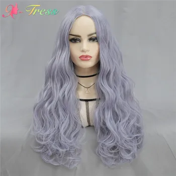 X-TRESS Purple Colored Long Body Wave Wigs For Black Women Machine Made Synthetic 26inch Wigs Heat Resisant Cosplay Wigs
X-TRESS Purple Colored Long Body Wave Wigs For Black Women Machine Made Synthetic 26inch Wigs Heat Resisant Cosplay Wigs