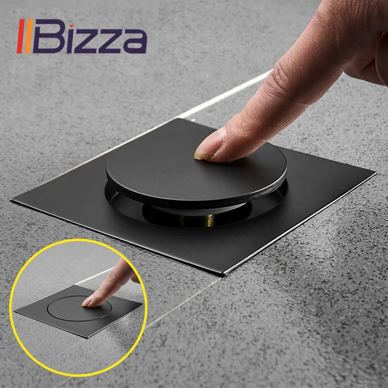 IIBizza Pop Up Foot Floor Drain Brass Chrome Plated Bathtub Push Down Deodorization type Square Modern Floor Cover Plug 10*10cm
IIBizza Pop Up Foot Floor Drain Brass Chrome Plated Bathtub Push Down Deodorization type Square Modern Floor Cover Plug 10*10cm