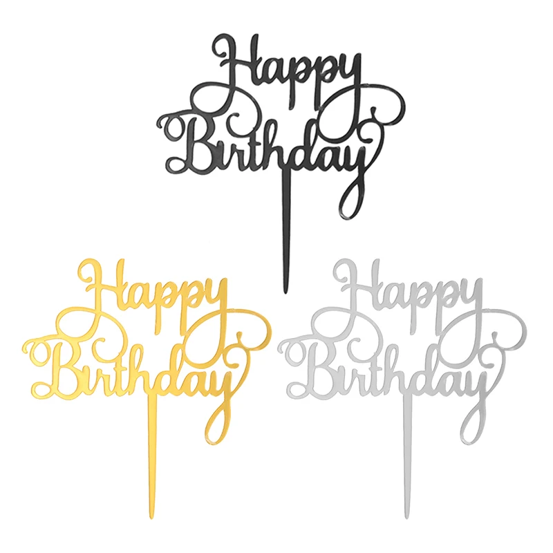 1pc 3Colors Cake Topper Happy Birthday Cake Top Flags Cake Decor for Birthday Party Baking Decoration
1pc 3Colors Cake Topper Happy Birthday Cake Top Flags Cake Decor for Birthday Party Baking Decoration