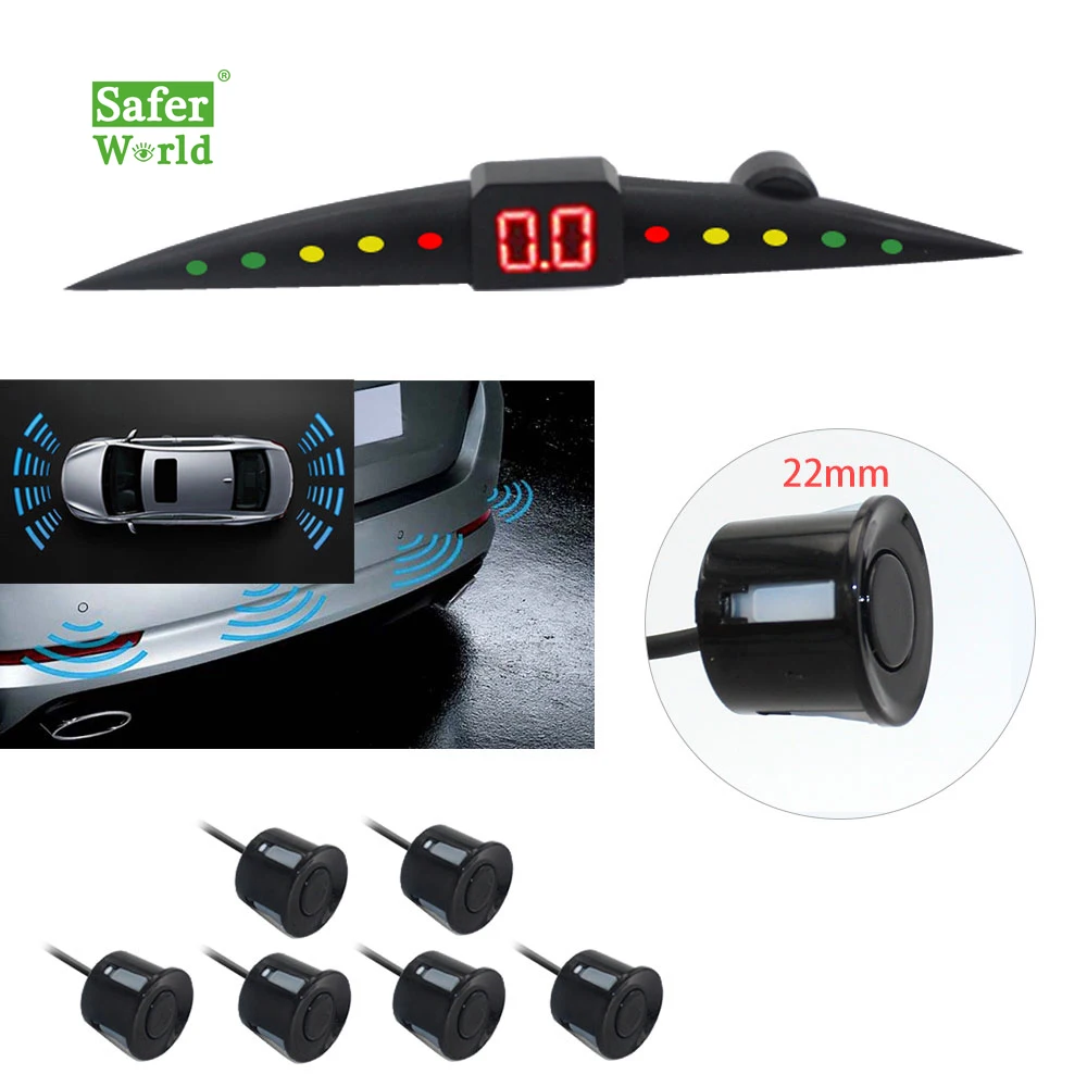 6 Or 8 Universal Ultrasonic Reverse Radar System Voice Buzzer Alarm Parking Sensor Kit For Car 12V
6 Or 8 Universal Ultrasonic Reverse Radar System Voice Buzzer Alarm Parking Sensor Kit For Car 12V