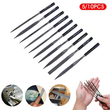 5/10PCS Needle File Set High Strength Forged Bearing Steel with Handle Variety Shapes Needle Files for Glass Metal Ceramic Rock
5/10PCS Needle File Set High Strength Forged Bearing Steel with Handle Variety Shapes Needle Files for Glass Metal Ceramic Rock