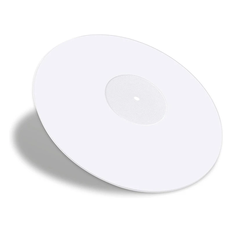 Turntable Acrylic Slipmat for Vinyl LP Record Players - 2.5mm Thick Provides Tighter Bass - 12Inch Platter Mat (White)
Turntable Acrylic Slipmat for Vinyl LP Record Players - 2.5mm Thick Provides Tighter Bass - 12Inch Platter Mat (White)