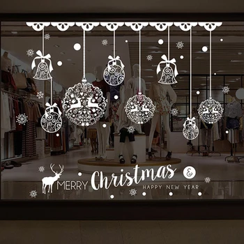 Home Decor Christmas Window Stickers Self Adhesive Hanging Snow Ball Pendant New Year Christmas Festival Glass Wall stickers 
Home Decor Christmas Window Stickers Self Adhesive Hanging Snow Ball Pendant New Year Christmas Festival Glass Wall stickers