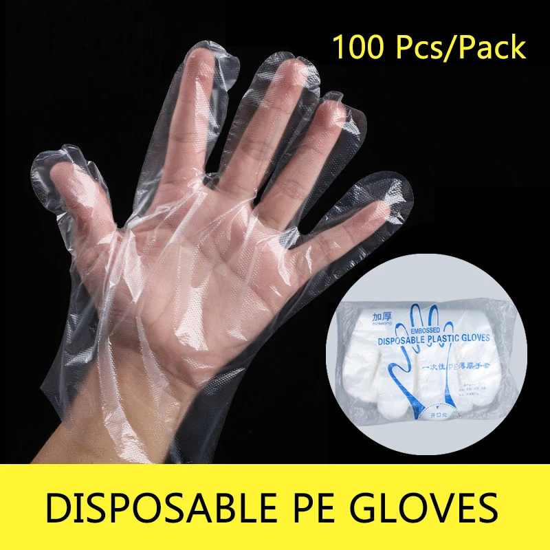 100 Pcs Disposable Gloves Waterproof Household Restaurant Kitchen Baking PE Gloves Protective Transparent Disposable Gloves
100 Pcs Disposable Gloves Waterproof Household Restaurant Kitchen Baking PE Gloves Protective Transparent Disposable Gloves