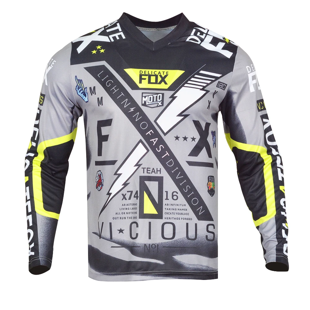 Dirtbike Джерси деликатная лиса 180 порочная с длинным рукавом Футболка внедорожный Motocross Racing MTB Велоспорт летняя футболка для мужчин
Dirtbike Джерси деликатная лиса 180 порочная с длинным рукавом Футболка внедорожный Motocross Racing MTB Велоспорт летняя футболка для мужчин