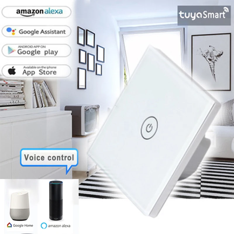 WIFI smart touch switch bedroom staircase dual control wall sticker installation EU standard 1/2/3gang light switch interrupter
WIFI smart touch switch bedroom staircase dual control wall sticker installation EU standard 1/2/3gang light switch interrupter