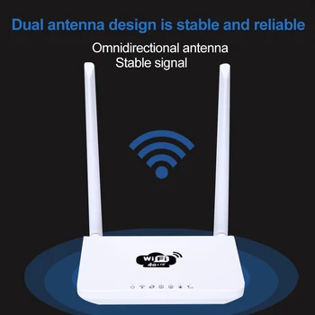 300Mbps Stable Signal Sim Card Slot Plug And Play Living Room 4G LTE Dual Antenna Wireless Wifi Router Portable Home Office
300Mbps Stable Signal Sim Card Slot Plug And Play Living Room 4G LTE Dual Antenna Wireless Wifi Router Portable Home Office
