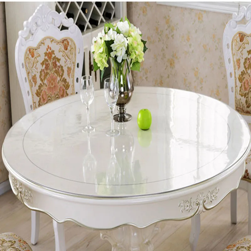 QQPQGG Diameter 40-140cm Transparent Soft Glass Round Table Tablecloth Waterproof New PVC Household Tablecloths Hotel Tablecover
QQPQGG Diameter 40-140cm Transparent Soft Glass Round Table Tablecloth Waterproof New PVC Household Tablecloths Hotel Tablecover
