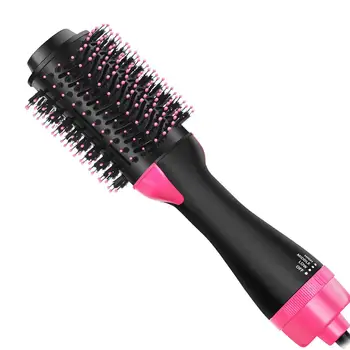 

Dropshipping Salon ONE STEP Blow Dryer Volumizing Hair Dryer Comb Hot Air Brush Cold Wind Styler Hair Straightening Curling Tool