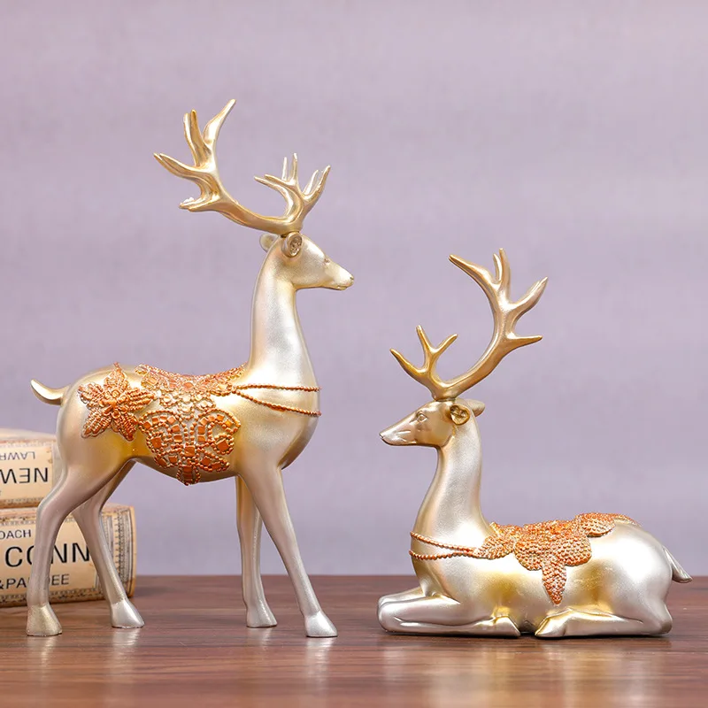 2pcs/set Elk Dear Animal Resin Crafts Home Decoration Accessories Wine Cabinet Decoration Bedroom Desk Decoration Wholesale
2pcs/set Elk Dear Animal Resin Crafts Home Decoration Accessories Wine Cabinet Decoration Bedroom Desk Decoration Wholesale