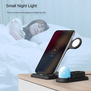 Wireless Charger 10W Fast Charge Vertical Type Multi-functional 3 in 1 LED Night Light for Apple Watch / iPhone and AirPods
Wireless Charger 10W Fast Charge Vertical Type Multi-functional 3 in 1 LED Night Light for Apple Watch / iPhone and AirPods