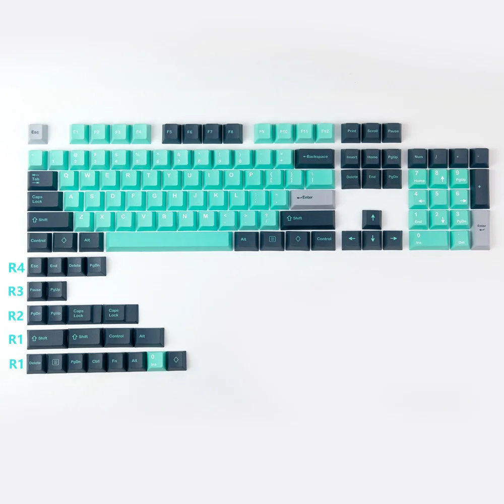 Колпачки для клавиш с сублимационной печатью 126 клавиш/комплект | Компьютеры и