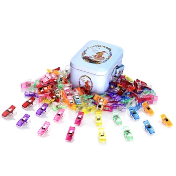Surysinn Multipurpose Sewing Clips with Tin Box Pack of 100 Clips Assorted Colors for Sewing Knitting Crafting Fabric Clip
Surysinn Multipurpose Sewing Clips with Tin Box Pack of 100 Clips Assorted Colors for Sewing Knitting Crafting Fabric Clip