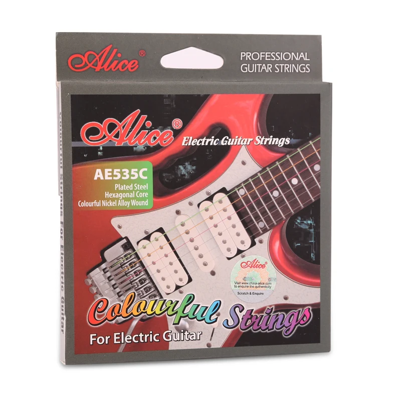 Colorful Electric Guitar Strings Hexagonal Phosphor Bronze Winding Metal Material Anti rust Coating Strings 009-042 AE535C
Colorful Electric Guitar Strings Hexagonal Phosphor Bronze Winding Metal Material Anti rust Coating Strings 009-042 AE535C
