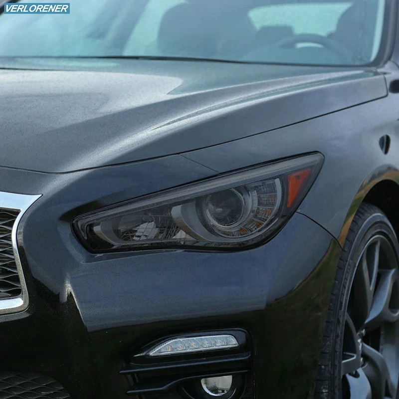 2 Pcs Car Headlight Protective Film Smoked Black Tint Wrap Vinyl Transparent TPU Sticker For Infiniti Q50 2014-On Accessories
2 Pcs Car Headlight Protective Film Smoked Black Tint Wrap Vinyl Transparent TPU Sticker For Infiniti Q50 2014-On Accessories