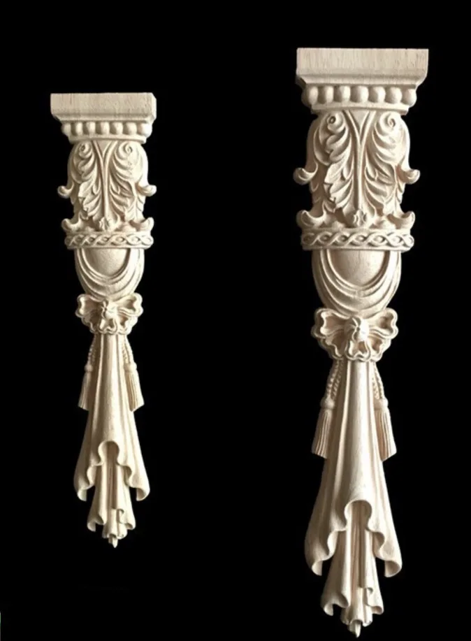 2Pieces 38x8cm European Style Furniture Stigma Rome Column Carved Wood Decoration
2Pieces 38x8cm European Style Furniture Stigma Rome Column Carved Wood Decoration