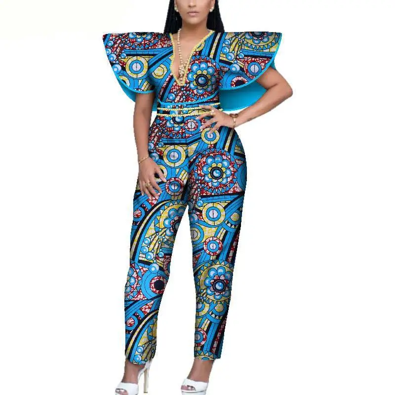 African Printed Jumpsuit For Women Casual Women One Piece Outfits Jumpsuits Cloak Bodycon Sexy Strapless Pant Suit
African Printed Jumpsuit For Women Casual Women One Piece Outfits Jumpsuits Cloak Bodycon Sexy Strapless Pant Suit