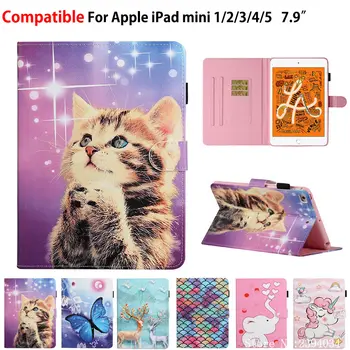 For iPad Mini5 Mini 5 2019 Smart Case Cover Coque Mini 4 mini 3 mini 2 Funda Tablet Cartoon Cute Cat Butterfly Stand Skin Shell
For iPad Mini5 Mini 5 2019 Smart Case Cover Coque Mini 4 mini 3 mini 2 Funda Tablet Cartoon Cute Cat Butterfly Stand Skin Shell