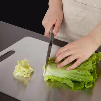 1 Pc Chopping Blocks Kitchen 304 Stainless Steel Meat Fruit Vegetable Cutting Board Kneading Dough Board 24*12*0.2mm Easy clean
1 Pc Chopping Blocks Kitchen 304 Stainless Steel Meat Fruit Vegetable Cutting Board Kneading Dough Board 24*12*0.2mm Easy clean