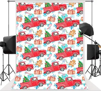 Vintage christmas red truck backdrops for photography newborn photo background Candy cane Xmas party decortion Fabric Backdrop 
Vintage christmas red truck backdrops for photography newborn photo background Candy cane Xmas party decortion Fabric Backdrop