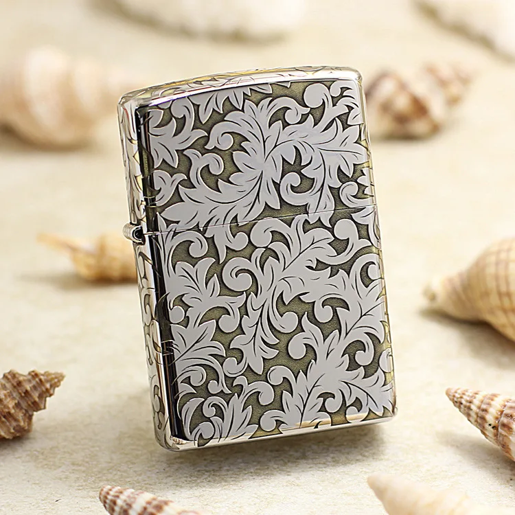 Genuine Zippo oil lighter copper windproof 3D sculpture vines cigarette Kerosene lighters Gift With anti-counterfeiting code
Genuine Zippo oil lighter copper windproof 3D sculpture vines cigarette Kerosene lighters Gift With anti-counterfeiting code