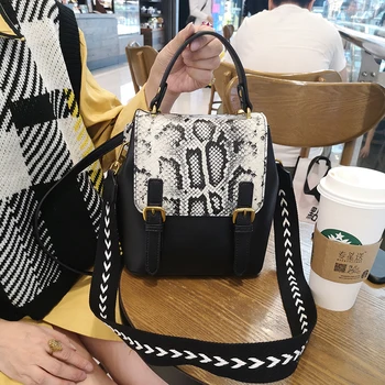 Leisure Snake Pattern Multi-purpose Bag 2020 New Fashion Double Buckle School Bag Simple Shoulder Diagonal Shoulder Bags Female
Leisure Snake Pattern Multi-purpose Bag 2020 New Fashion Double Buckle School Bag Simple Shoulder Diagonal Shoulder Bags Female