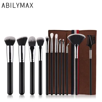 ABILYMAX Make up Brushes 12pcs Brush Set Classic Balck Makeup Tool Powder Contour Foundation Fan and Eye Brushes
ABILYMAX Make up Brushes 12pcs Brush Set Classic Balck Makeup Tool Powder Contour Foundation Fan and Eye Brushes