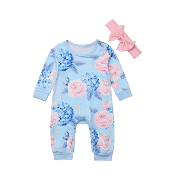 CYSINCOS 2Pcs Baby Rompers With Packet Toddler Baby Girl Floral Girls Clothes Jumpsuit Cotton Newborn Baby Clothes Outfit 0-24M
CYSINCOS 2Pcs Baby Rompers With Packet Toddler Baby Girl Floral Girls Clothes Jumpsuit Cotton Newborn Baby Clothes Outfit 0-24M