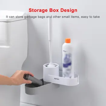 Creative Storage Silicone Toilet Brush Shelf Toilet Wall-mounted With Seat Soft Brush Toilet Cleaning Kit 
Creative Storage Silicone Toilet Brush Shelf Toilet Wall-mounted With Seat Soft Brush Toilet Cleaning Kit