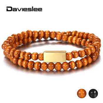 Wood Beaded Bracelet for Men Women Engraved Name 6mm Double Strands Brown Black Yoga Meditation Bracelet LPZ020
Wood Beaded Bracelet for Men Women Engraved Name 6mm Double Strands Brown Black Yoga Meditation Bracelet LPZ020