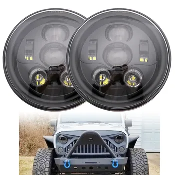 pcs 7'' Round led headlight 7 inch 45W LED Projector headlights for Land Rover Defender TJ LJ.
pcs 7'' Round led headlight 7 inch 45W LED Projector headlights for Land Rover Defender TJ LJ.