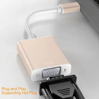 Usb Type-C To Vga Adapter Cable Adapter Notebook External Monitor Type-C To Vga Hd Cable Type-C To Vga Adapter 
Usb Type-C To Vga Adapter Cable Adapter Notebook External Monitor Type-C To Vga Hd Cable Type-C To Vga Adapter