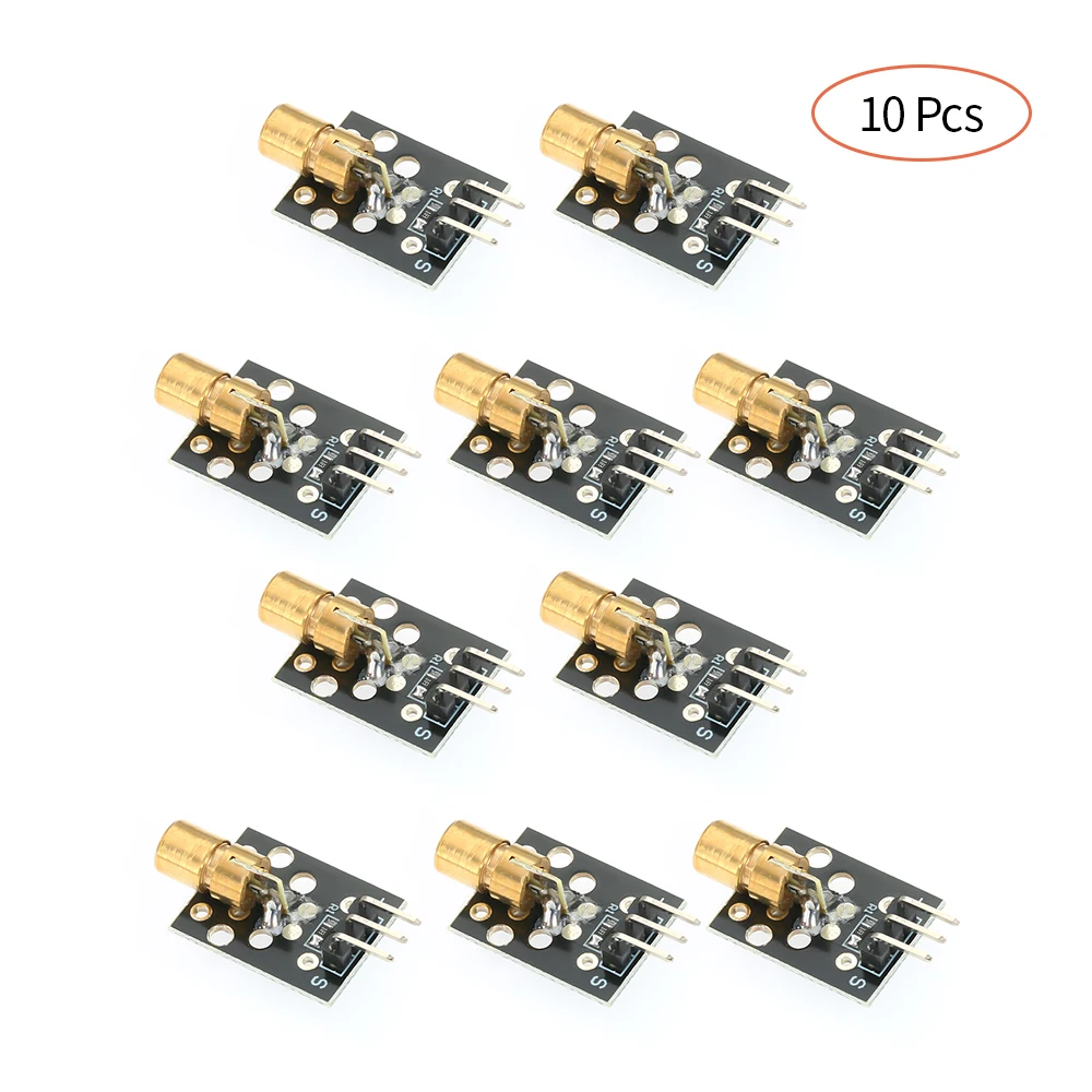 10pcs 650nm Laser sensor Module 5V Red Laser Dot Diode Copper Head Sensor Module KY-008 Laser Module for Arduino
10pcs 650nm Laser sensor Module 5V Red Laser Dot Diode Copper Head Sensor Module KY-008 Laser Module for Arduino