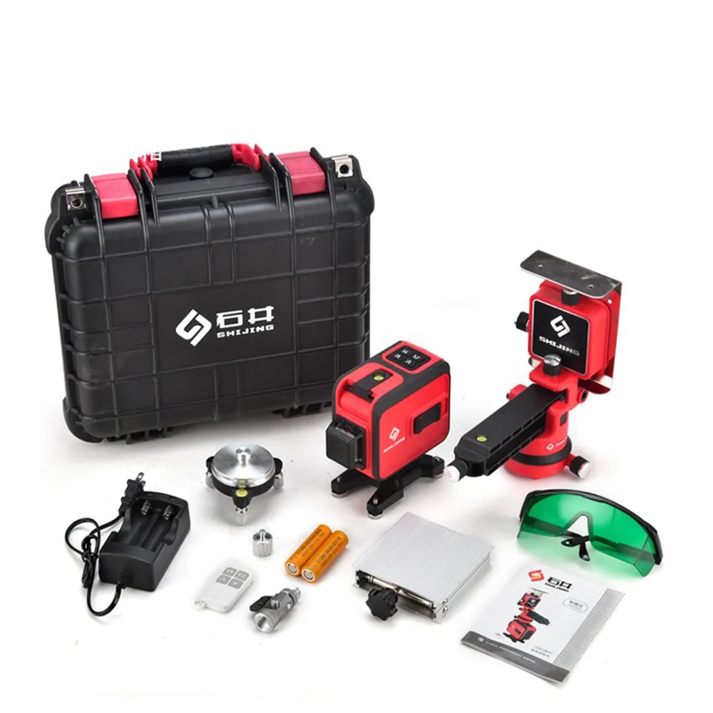 Laser Level 12 lines 3D Self-Leveling 360 Horizontal And Vertical Super Powerful Laser level green Beam SHIJING laser leveler
Laser Level 12 lines 3D Self-Leveling 360 Horizontal And Vertical Super Powerful Laser level green Beam SHIJING laser leveler