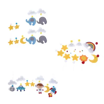 Baby Clouds Stars Mobile Rattles Toys Bed Bell Wind Chimes Kids Children Room Hanging Decorations Handmade Non-woven DIY
Baby Clouds Stars Mobile Rattles Toys Bed Bell Wind Chimes Kids Children Room Hanging Decorations Handmade Non-woven DIY