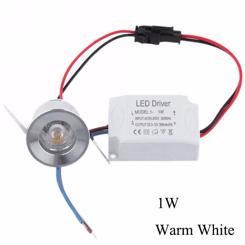 

1W /3W LED LED Mini Spotlight Lamp White/Warm White AC 85-265V Mini Surface Mounted Light Led Downlight Jewelry Cabinet Lamp