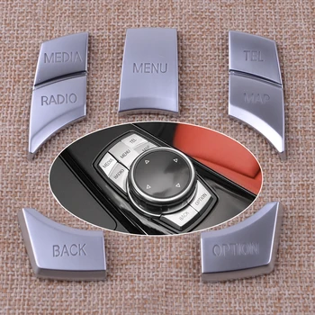CITALL 5Pcs Silver ABS IDrive Multi Media 7 Buttons Cover Trim Decal Fit for BMW 2 3 4 5 6 X5 X6 Series 
CITALL 5Pcs Silver ABS IDrive Multi Media 7 Buttons Cover Trim Decal Fit for BMW 2 3 4 5 6 X5 X6 Series